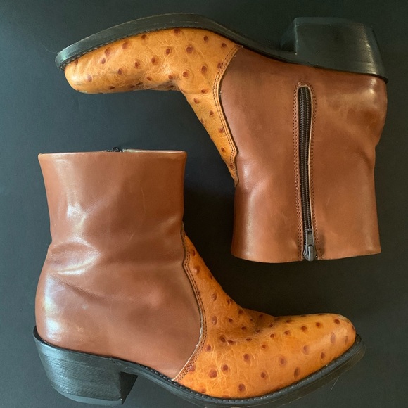 Vintage Durango Cowboy Boots Two Tone - Picture 6 of 7